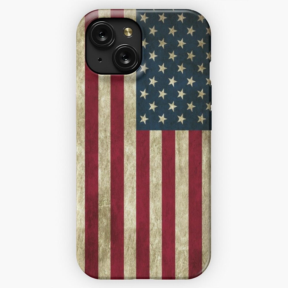 American Flag Case iPhone 15 Slim Phone Case Cover