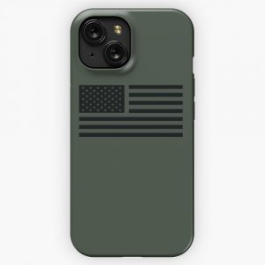 American Flag Tactical iPhone 15 Slim Phone Case Cover