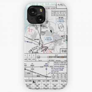 Amsterdam Ils 18R Approach Plate iPhone 15 Slim Phone Case Cover