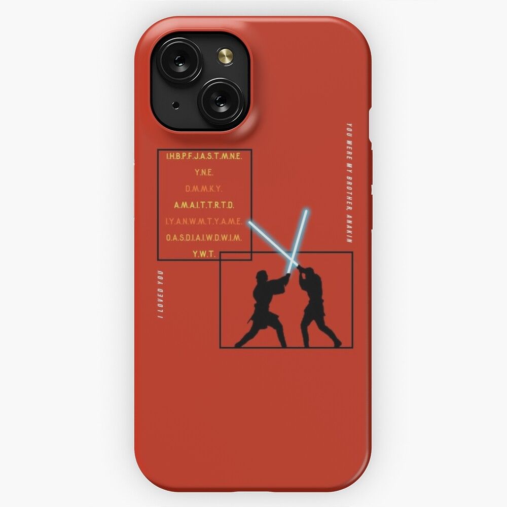 Anakin Vs Obi Wan iPhone 15 Slim Phone Case Cover