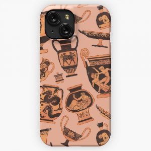 Ancient Greek Pottery iPhone 15 Slim Phone Case Cover