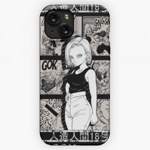 Android 18 C18 iPhone 15 Slim Phone Case Cover