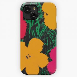 Andy Warhol Flowers iPhone 15 Slim Phone Case Cover