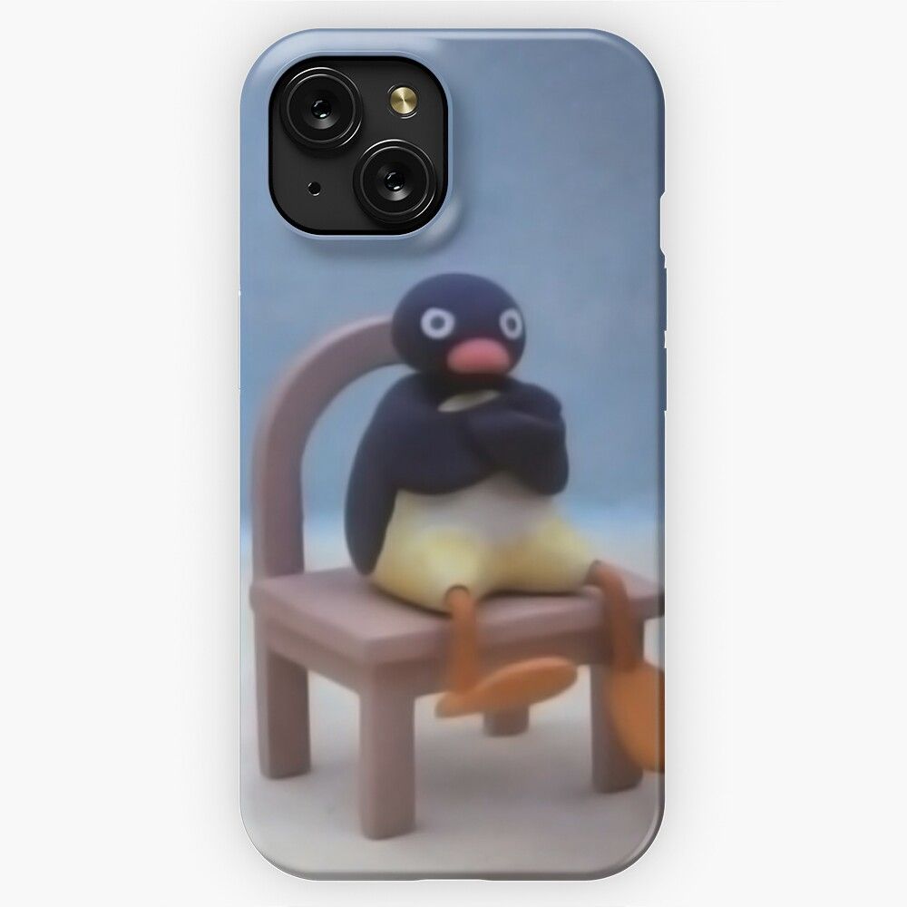 Angry Pingu iPhone 15 Slim Phone Case Cover