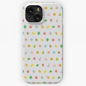 Animal Crossing Hhd Pattern iPhone 15 Slim Phone Case Cover