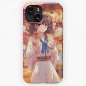 Anime Style Wall Art iPhone 15 Slim Phone Case Cover
