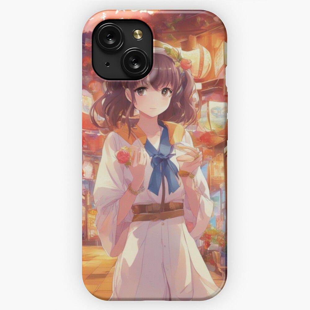 Anime Style Wall Art iPhone 15 Slim Phone Case Cover