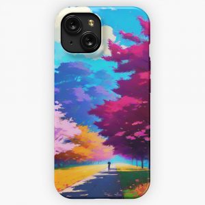 Anime Trees iPhone 15 Slim Phone Case Cover
