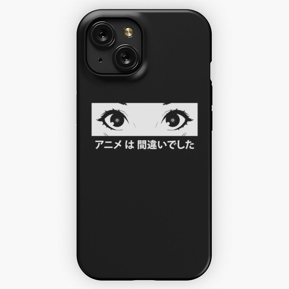 Anime Was A Mistake Eyes iPhone 15 Slim Phone Case Cover