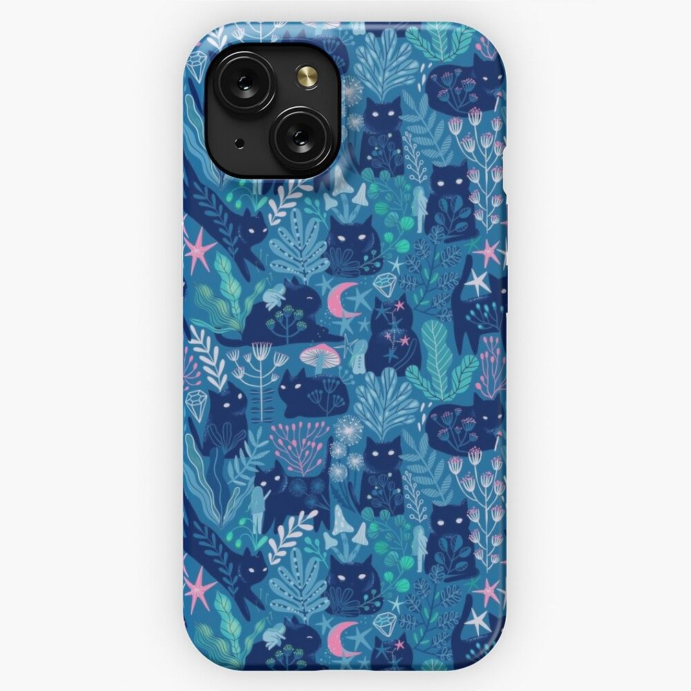 Anna And Misha Cat Meowgical Friends Fairy Magic Night Cats And Nymphs iPhone 15 Slim Phone Case Cover