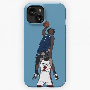 Anthony Edwards Dunk On Gabe Vincent iPhone 15 Slim Phone Case Cover