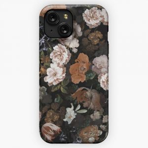 Antique Botanical Midnight Vintage Flower Botanical Night Garden iPhone 15 Slim Phone Case Cover