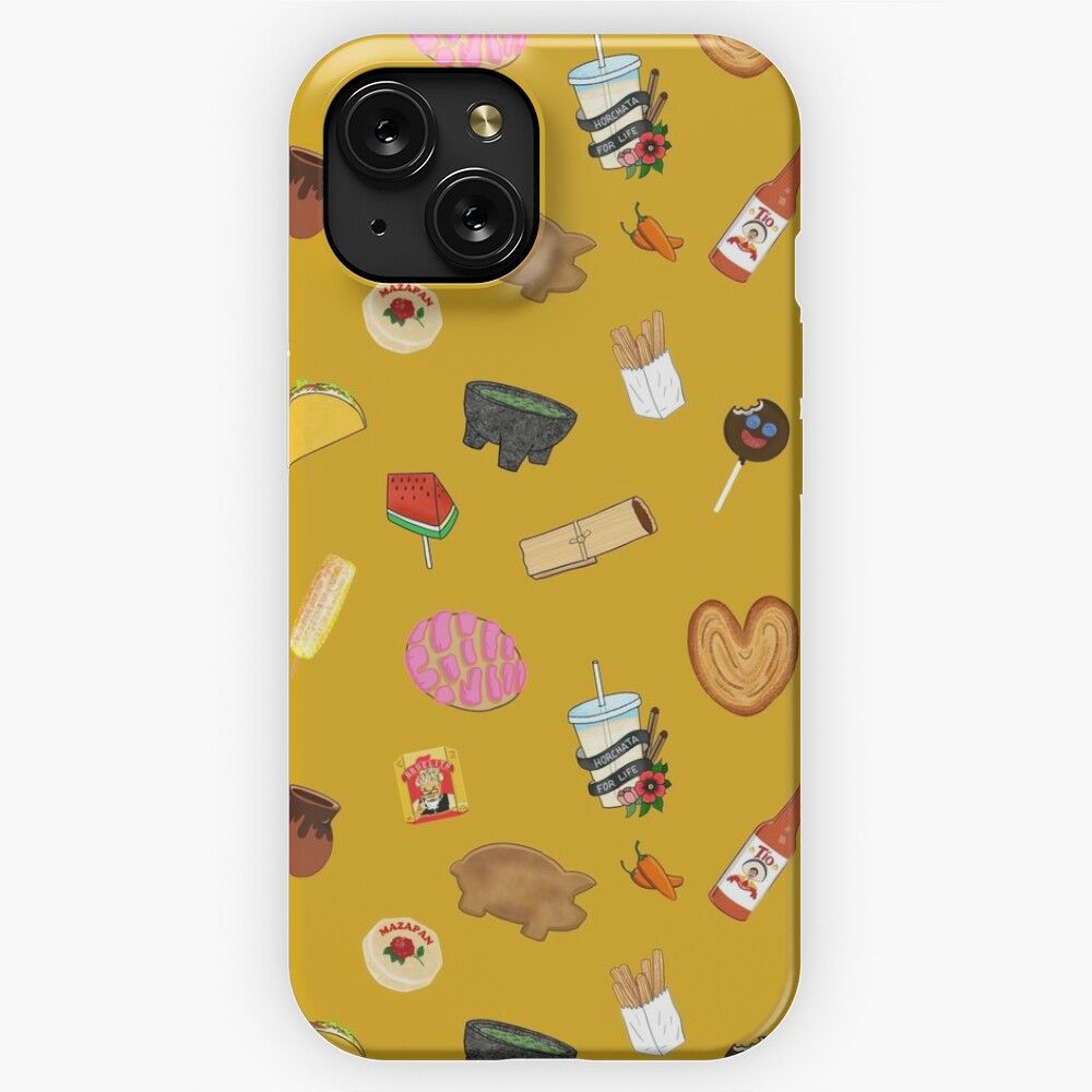 Antojitos Yellow iPhone 15 Slim Phone Case Cover
