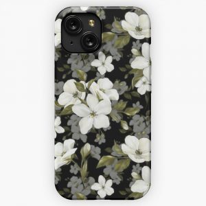 Apple Flowers Pattern iPhone 15 Slim Phone Case Cover