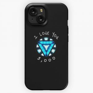 Arc Reactor I Love You 3000 iPhone 15 Slim Phone Case Cover