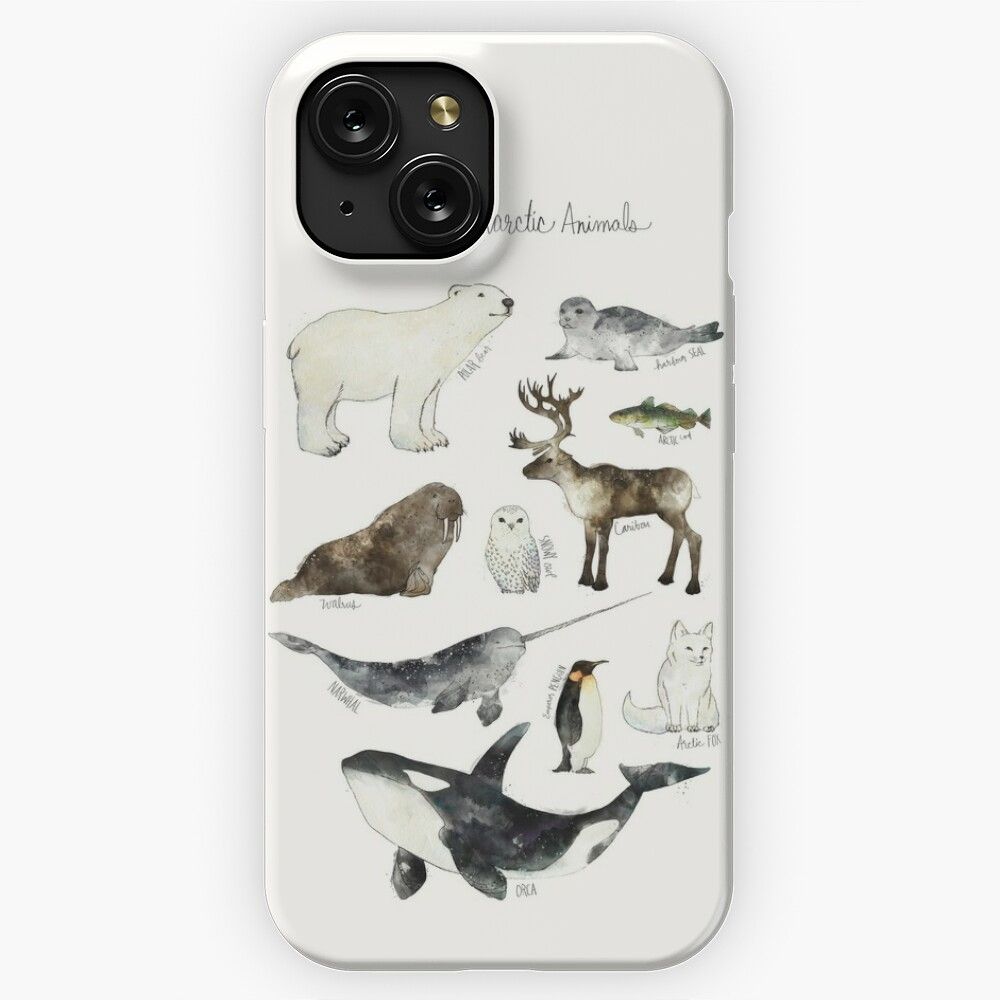 Arctic Antarctic Animals iPhone 15 Slim Phone Case Cover