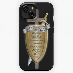 Armor Of God Rugged Cross iPhone 15 Slim Phone Case Cover