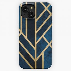 Art Deco Midnight iPhone 15 Slim Phone Case Cover