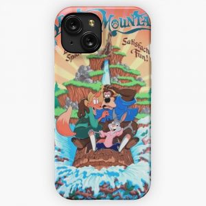 Art Splash Mountain Potrait iPhone 15 Slim Phone Case Cover