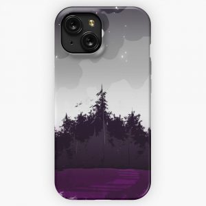 Asexual Pride Forest iPhone 15 Slim Phone Case Cover