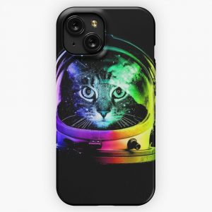 Astronaut Cat iPhone 15 Slim Phone Case Cover