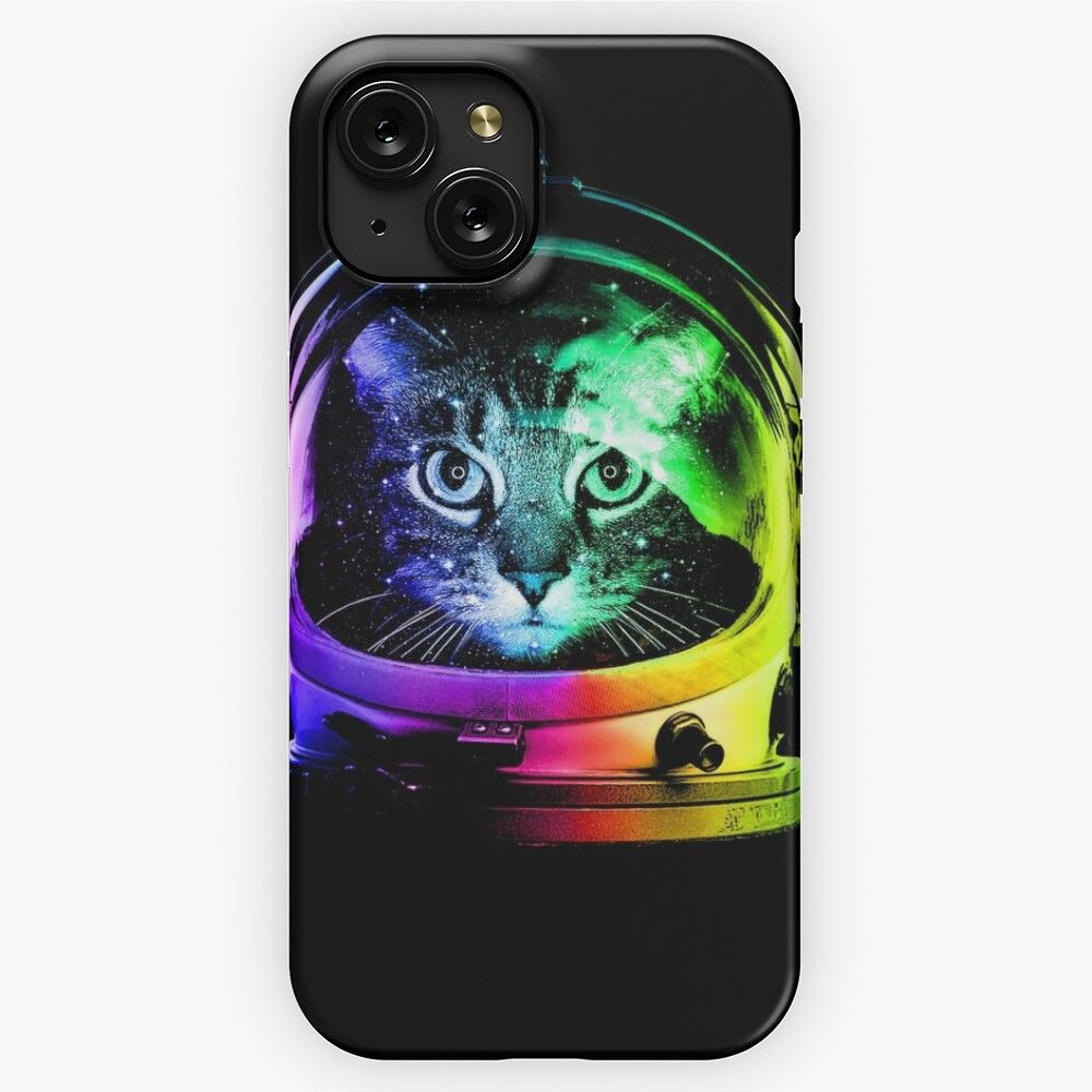 Astronaut Cat iPhone 15 Slim Phone Case Cover