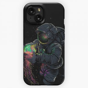 Astronaut In Awe Space iPhone 15 Slim Phone Case Cover