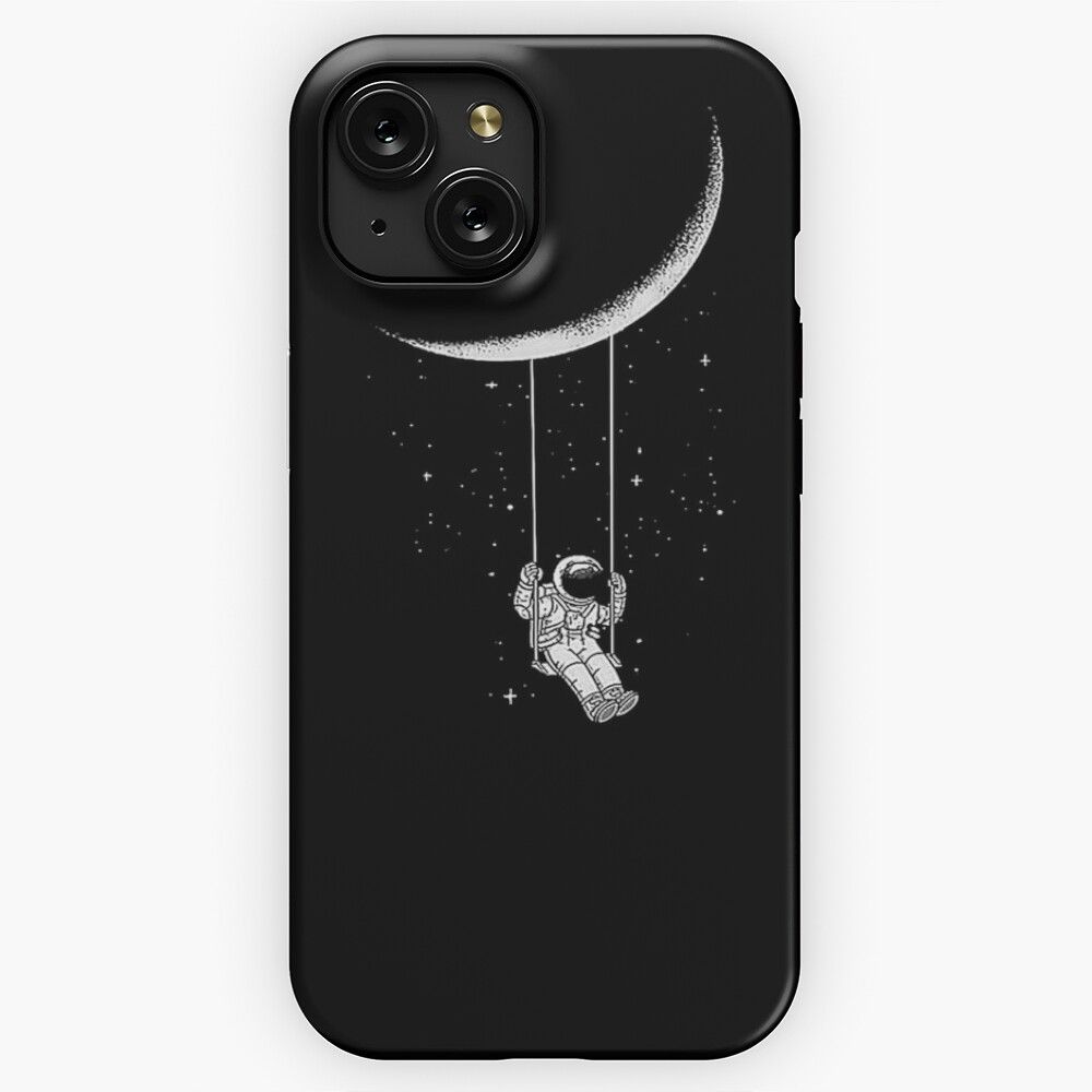 Astronaut Riding A Swing iPhone 15 Slim Phone Case Cover