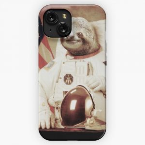 Astronaut Sloth iPhone 15 Slim Phone Case Cover