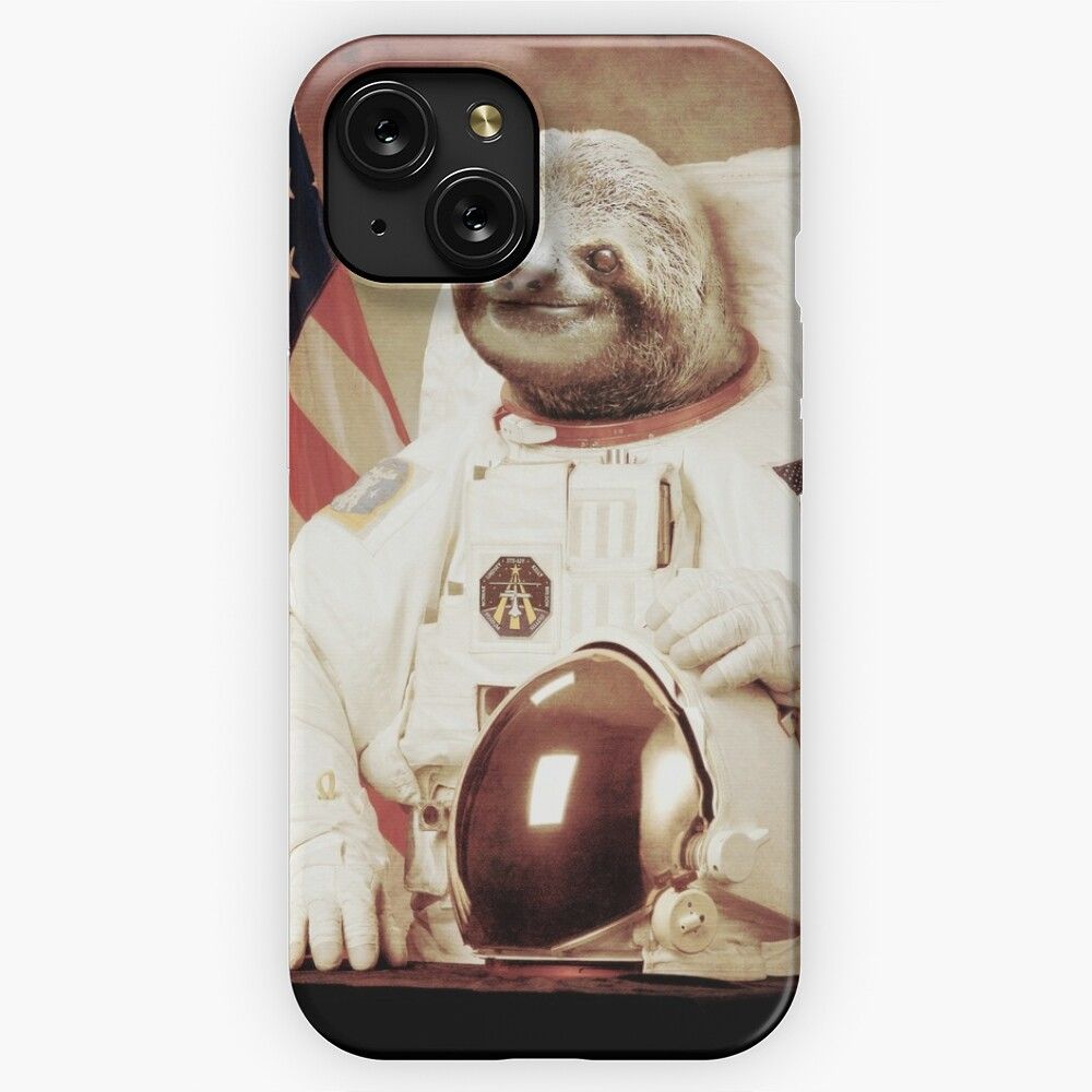 Astronaut Sloth iPhone 15 Slim Phone Case Cover
