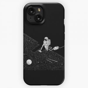 Astronaut Vacuuming The Stars iPhone 15 Slim Phone Case Cover