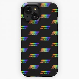 Ateez Rainbow Logo iPhone 15 Slim Phone Case Cover