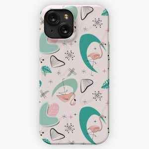 Atomic 50S Flamingo iPhone 15 Slim Phone Case Cover