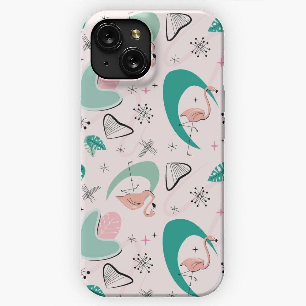Atomic 50S Flamingo iPhone 15 Slim Phone Case Cover