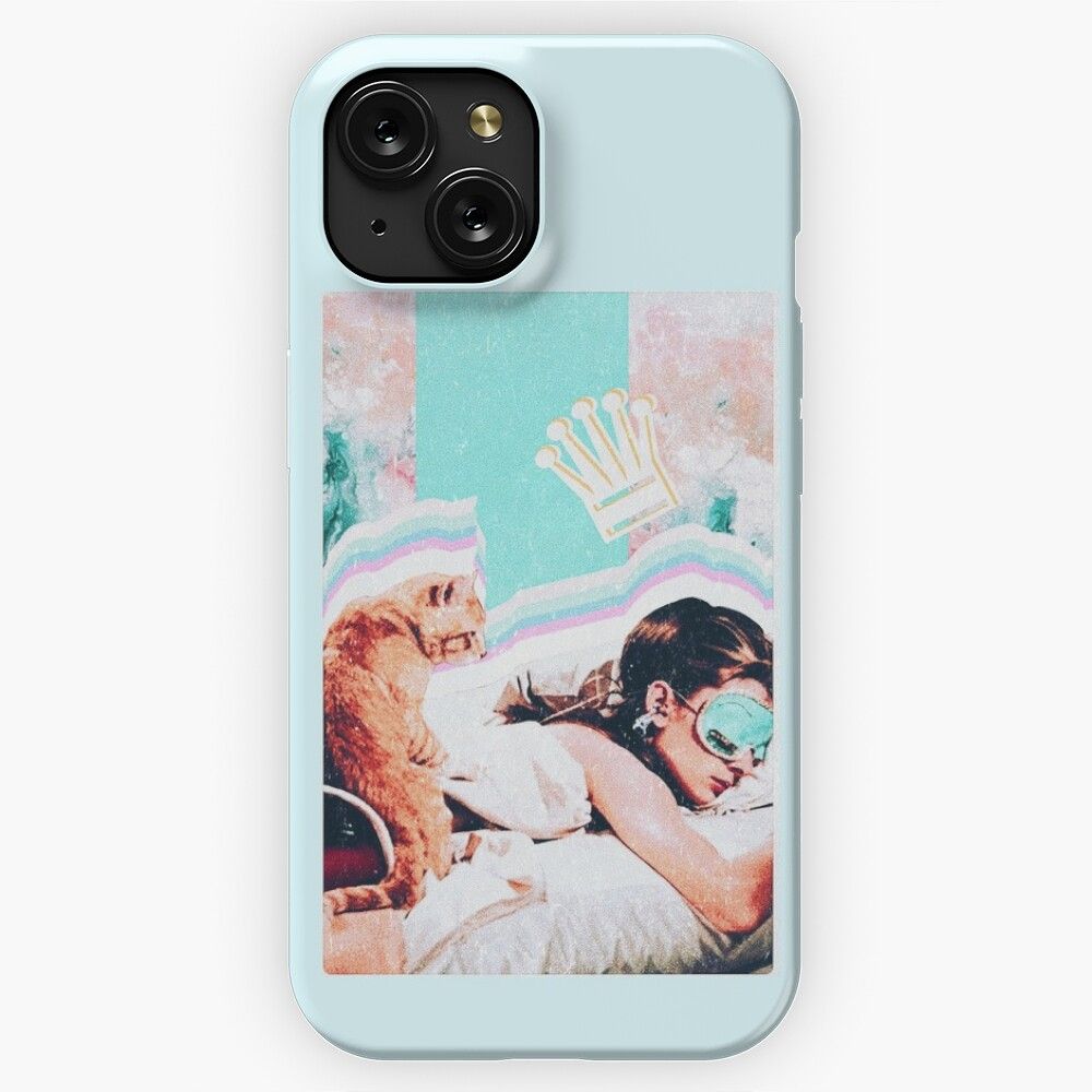 Audrey Hepburn Breakfast At Tiffanys X Queen Collage iPhone 15 Slim Phone Case Cover