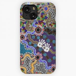 Authentic Aboriginal Art Discovering Your Dreams iPhone 15 Slim Phone Case Cover
