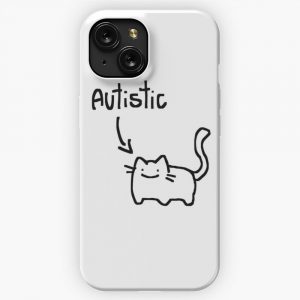 Autistic Cat iPhone 15 Slim Phone Case Cover