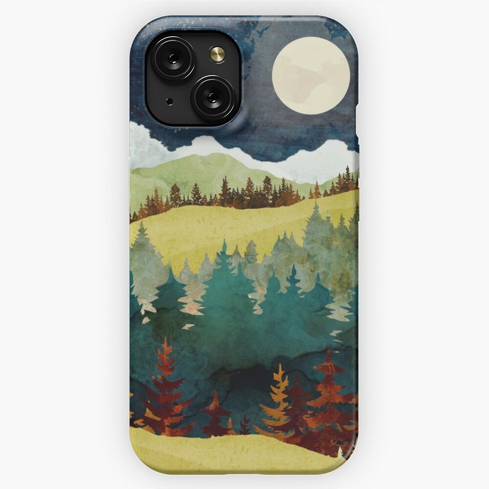 Autumn Moon iPhone 15 Slim Phone Case Cover