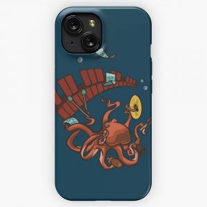 Auxiliary Octopus iPhone 15 Slim Phone Case Cover