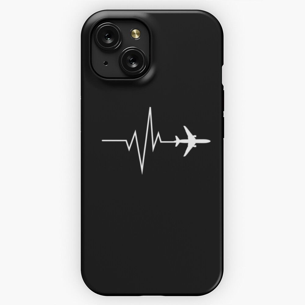Aviation Pulse With Airplane Design iPhone 15 Slim Phone Case Cover