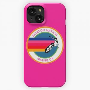Aviator Nation Malibu California Logo iPhone 15 Slim Phone Case Cover