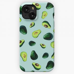 Avocado Pattern iPhone 15 Slim Phone Case Cover