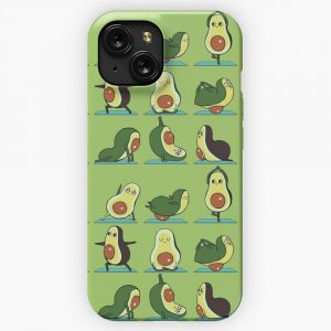 Avocado Yoga iPhone 15 Slim Phone Case Cover