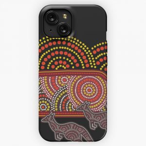 Awesome Aboriginal Dot Art iPhone 15 Slim Phone Case Cover
