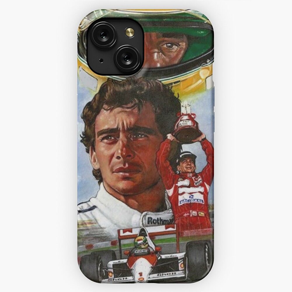 Ayrton Senna Drawing iPhone 15 Slim Phone Case Cover