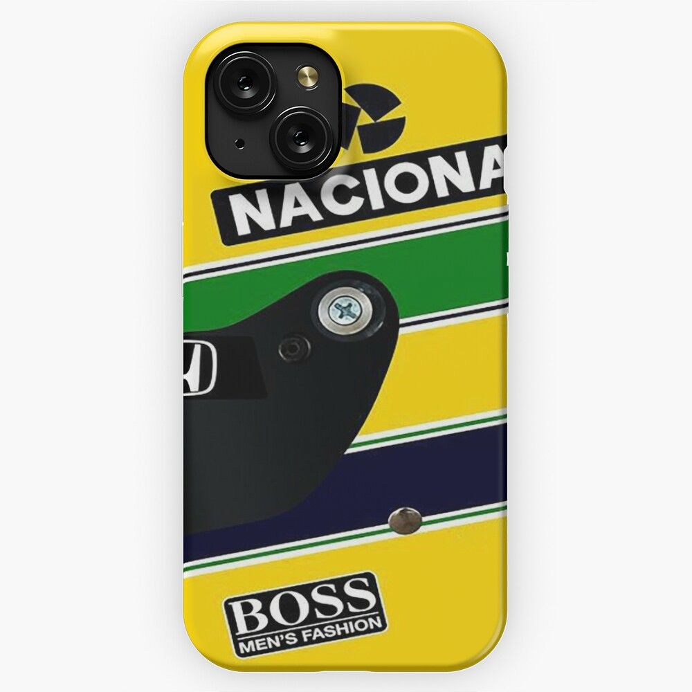 Ayrton Senna Helmet iPhone 15 Slim Phone Case Cover