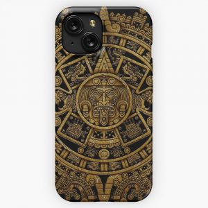 Aztec Calendar 3 iPhone 15 Slim Phone Case Cover