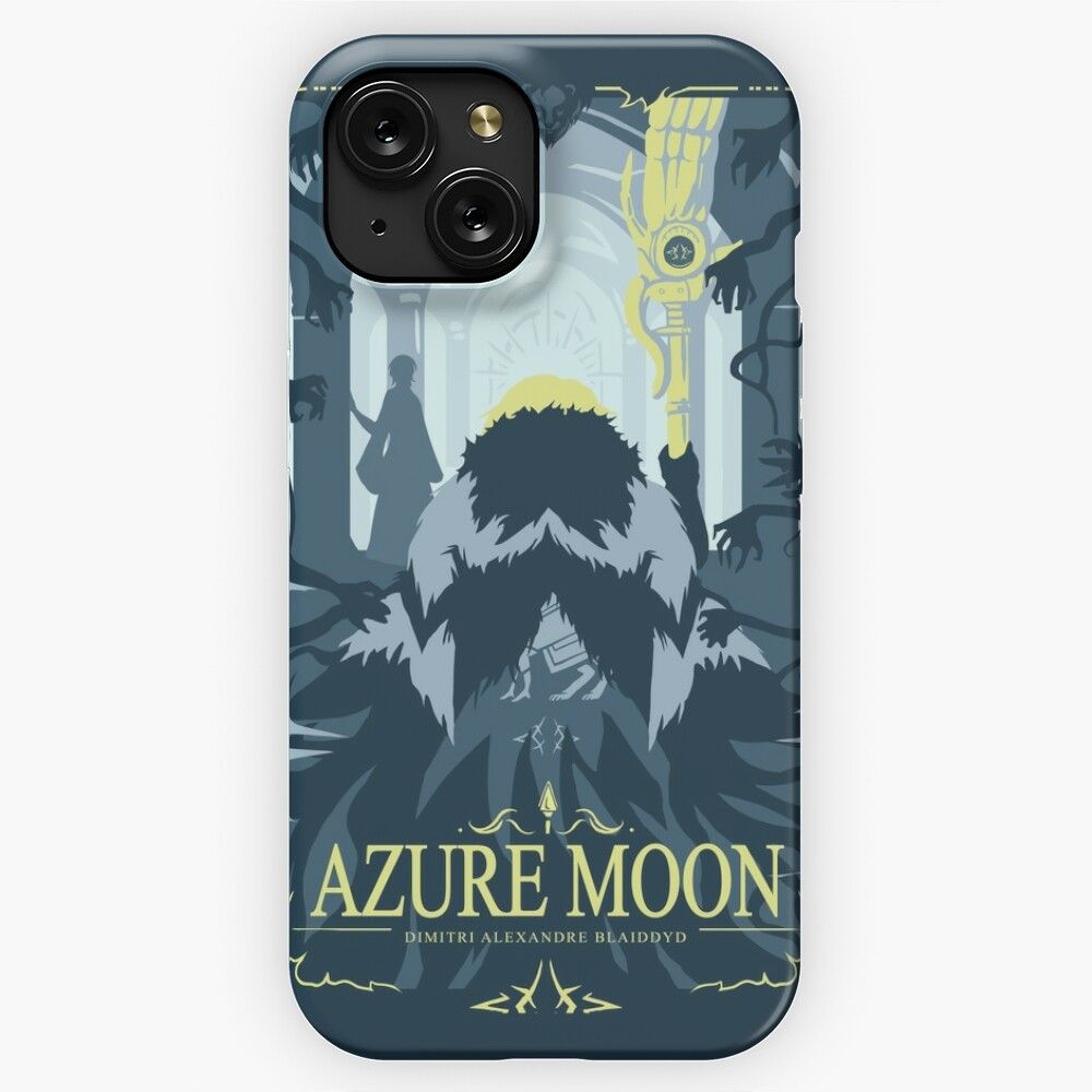 Azure Moon iPhone 15 Slim Phone Case Cover