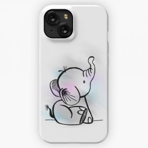 Baby Elephant iPhone 15 Slim Phone Case Cover