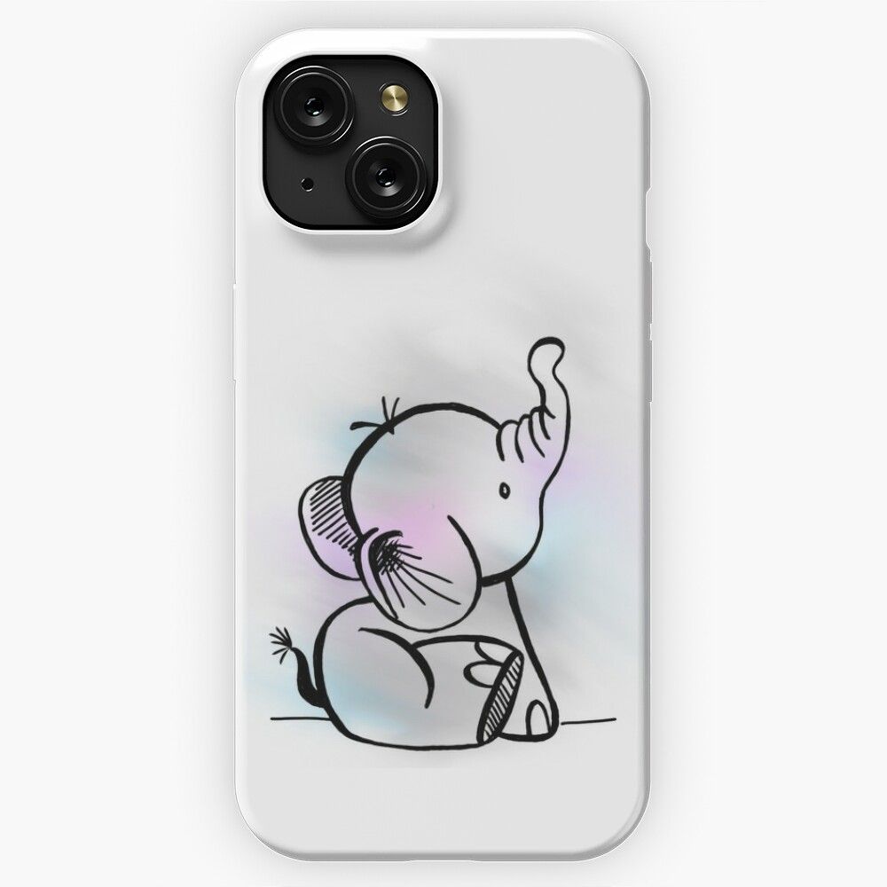 Baby Elephant iPhone 15 Slim Phone Case Cover